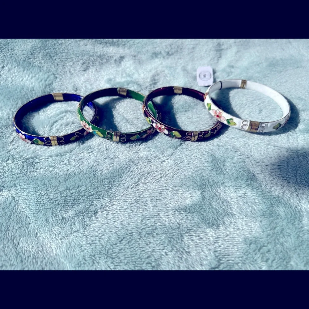 Chinese Cloisonne Bracelet (with Clasp) - Picture 1 of 4